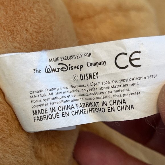 Winnie The Pooh Plush Stuffed Pooh Bear Walt Disney Company Character Toy 9” - Picture 2 of 7